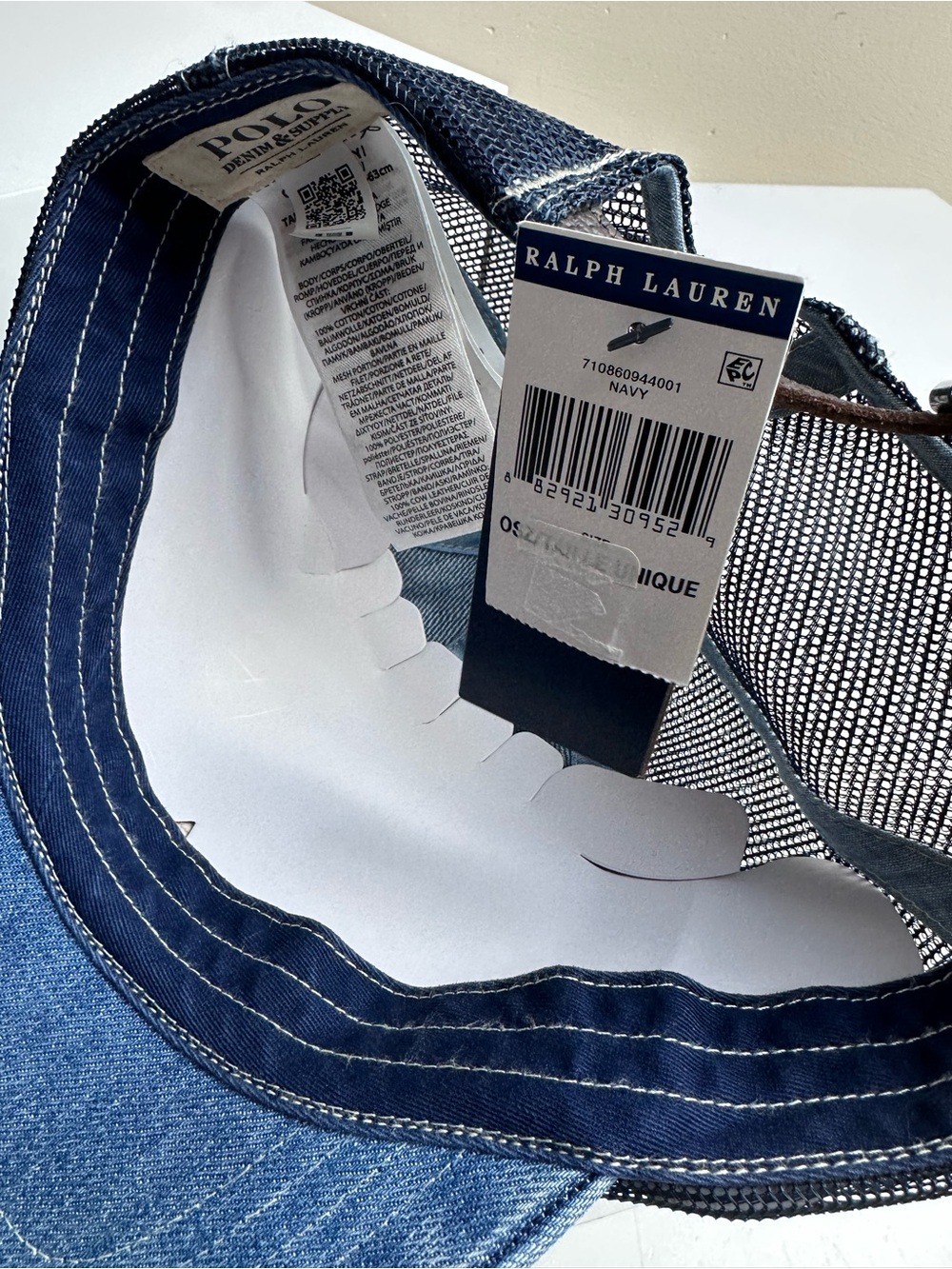 Polo Ralph Lauren Flag Trucker Ball Cap Hat NWT - Picture 6 of 10